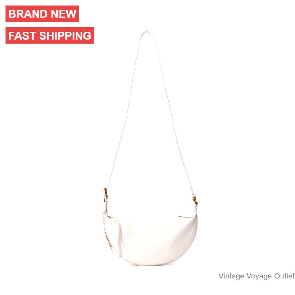 Leather Crossbody Bag With Adjustable Strap, Compact Hobo Style